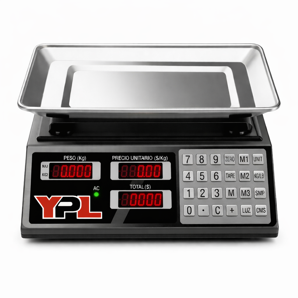 Balanza liquidadora teclado de acero inoxidable